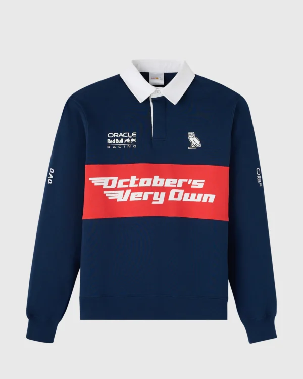 RED BULL RACING FLEECE RUGBY SWEATSHIRT