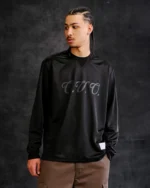 OVO RETRO SCRIPT LONG-SLEEVE SOCCER JERSEY