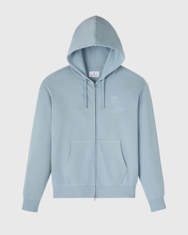 OVO TONAL STITCH FULL-ZIP HOODIE