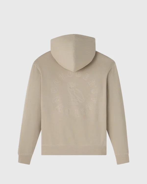 OVO TONAL STITCH FULL-ZIP HOODIE