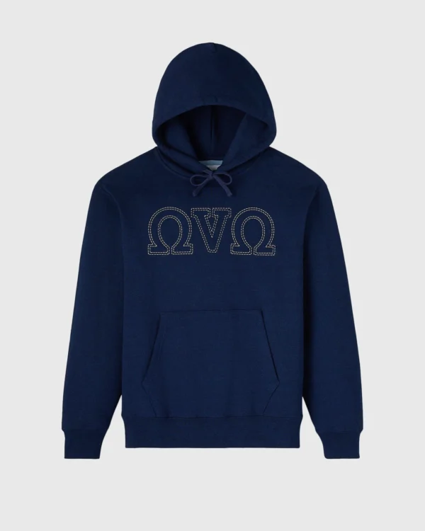 OMEGA OVO CONTRAST STITCH HOODIE