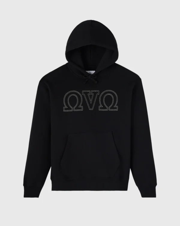 OMEGA OVO CONTRAST STITCH HOODIE