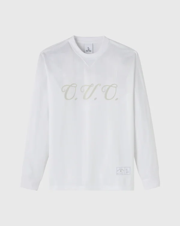 OVO RETRO SCRIPT LONG-SLEEVE SOCCER JERSEY