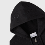 WAFFLE-LINED FULL-ZIP OVO HOODIE