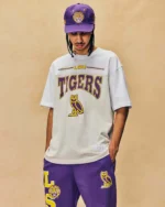 LSU TIGERS PANELED T-SHIRT