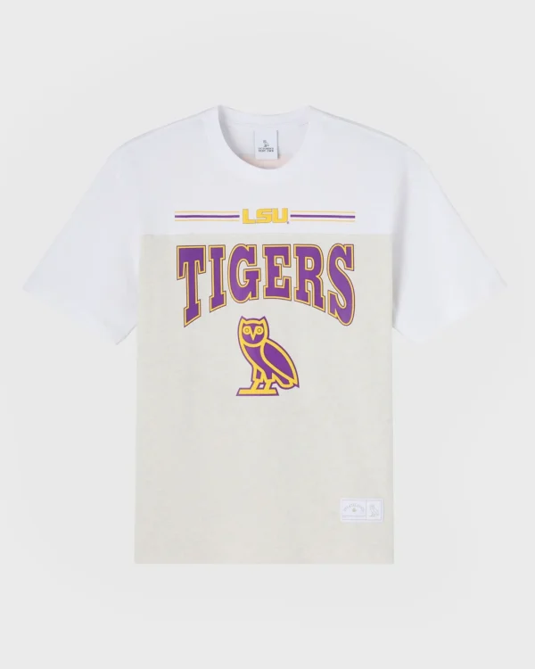 LSU TIGERS PANELED T-SHIRT