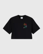 OVO BRUSH STROKE FLOWER CROPPED TEE