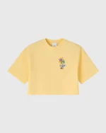 OVO BRUSH STROKE FLOWER CROPPED TEE