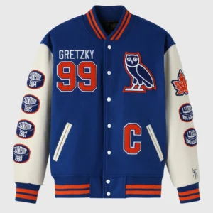 Buy OVO Gretzky Varsity Jacket – Authentic October’s Very Own varsity streetwear