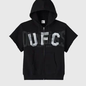 UFC FULL-ZIP SHORT-SLEEVE HOODIE