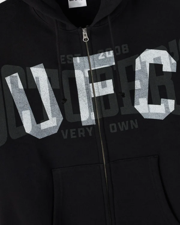 UFC FULL-ZIP SHORT-SLEEVE HOODIE