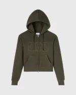 OVO CONTRAST-STITCH FULL-ZIP HOODIE