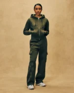 OVO CONTRAST-STITCH FULL-ZIP HOODIE